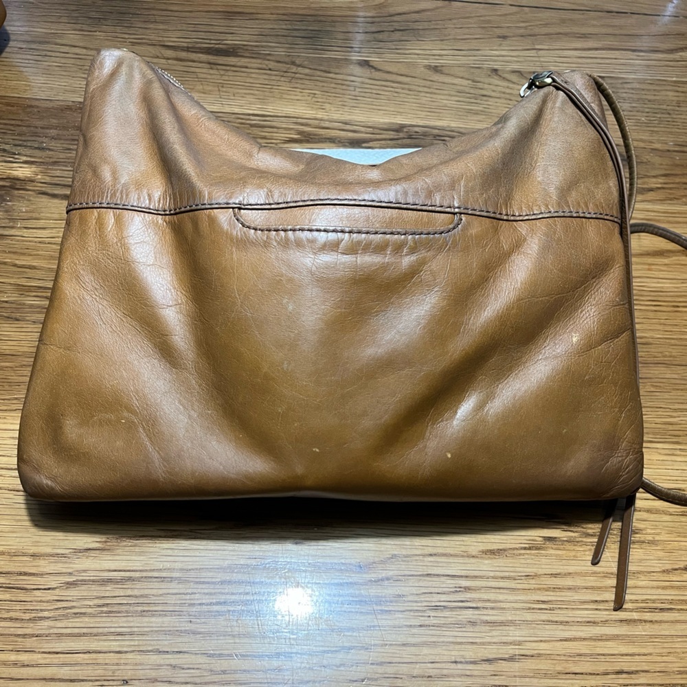 Hobo International Vintage Brown Leather Hobo Shoulder Bag Slouchy Style
